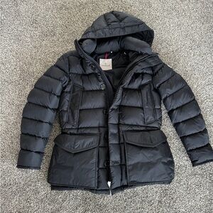 Moncler Women’s Down Jacket CLUNY Black Puffer Coat Size 2